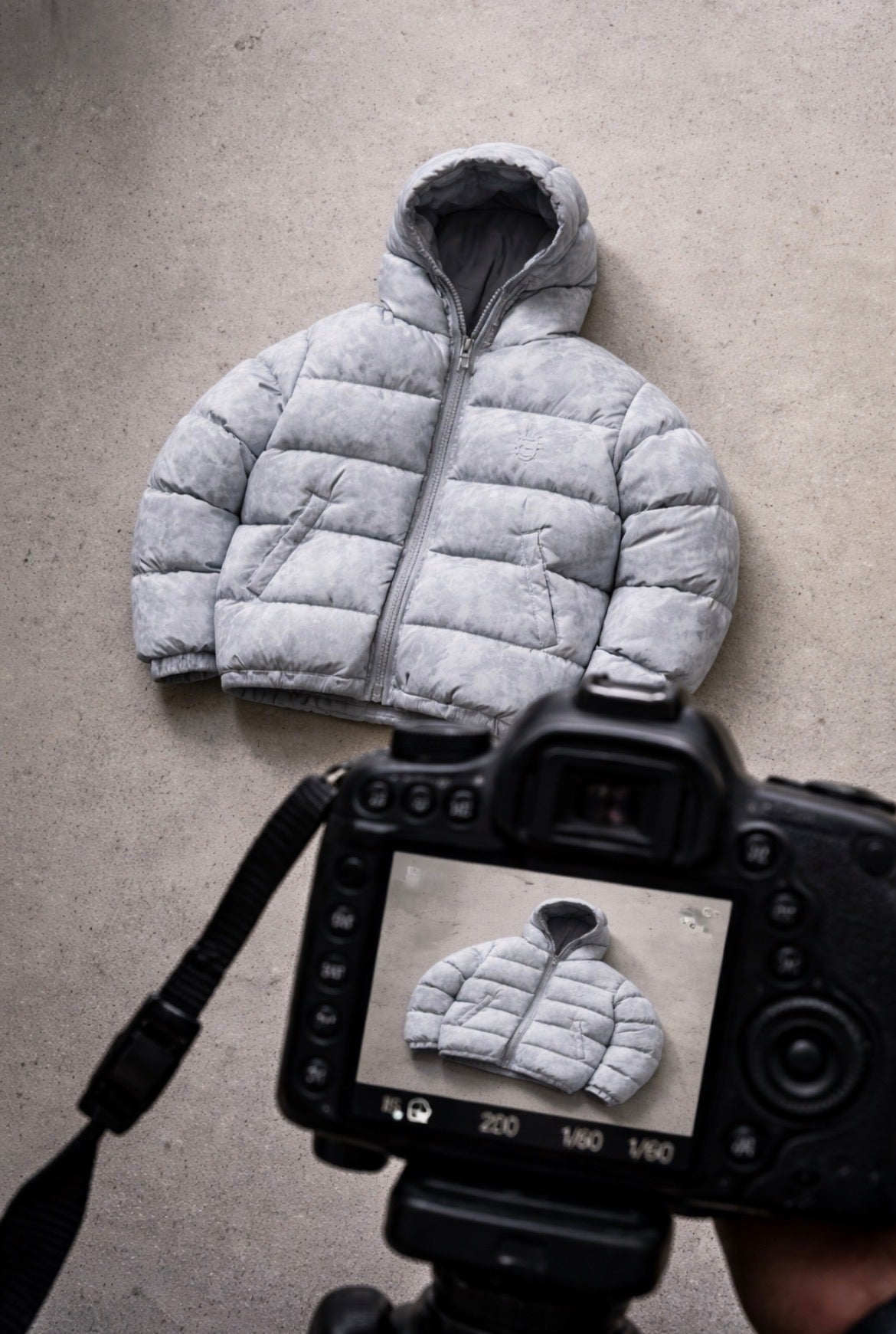AVENSE Cloud Puffer Jacket – Ice Grey