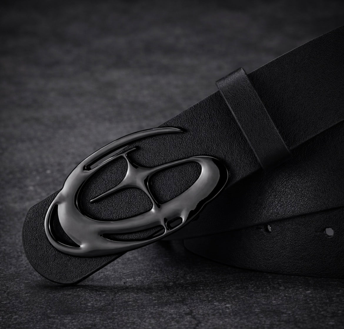 VENSE Signature Black Buckle Belt