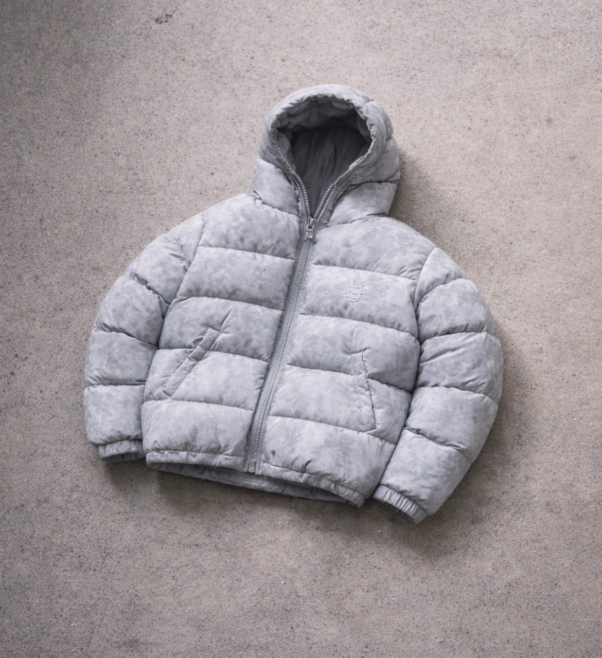 AVENSE Cloud Puffer Jacket – Ice Grey