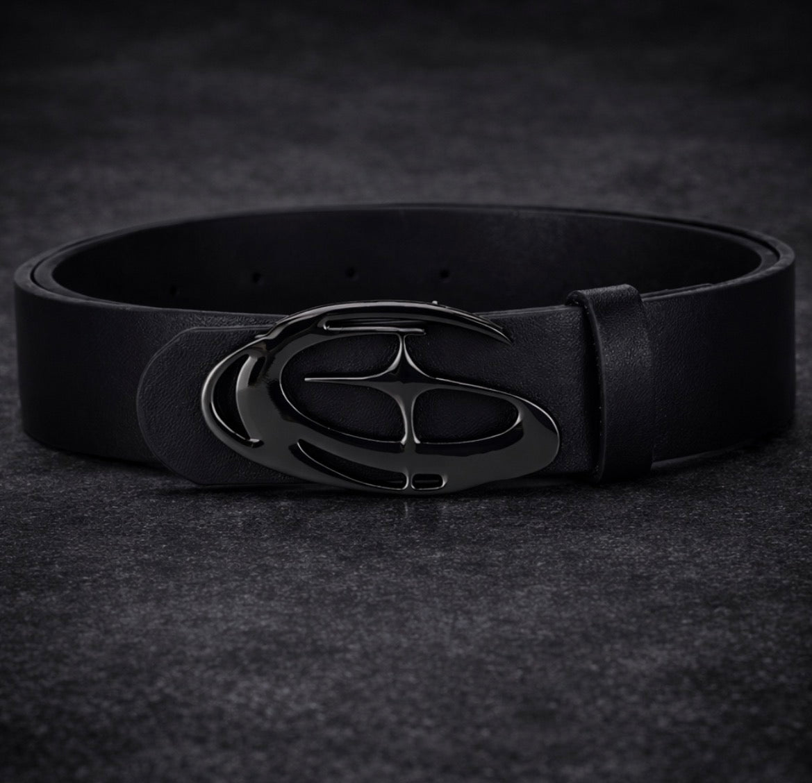 VENSE Signature Black Buckle Belt